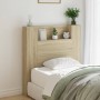 Bed headboard with LED light Sonoma oak 100x16.5x103.5 cm by vidaXL, Headboards and footboards - Ref: Foro24-839233, Price: 7...