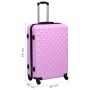 Hard suitcase with pink ABS wheels by vidaXL, Suitcases - Ref: Foro24-92424, Price: 93,46 €, Discount: %