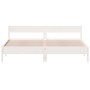 Estructura cama cabecero madera maciza pino blanco 180x200 cm de vidaXL, Camas y somieres - Ref: Foro24-3216213, Precio: 195,...