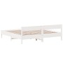 Estructura cama cabecero madera maciza pino blanco 180x200 cm de vidaXL, Camas y somieres - Ref: Foro24-3216213, Precio: 195,...