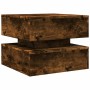 Coffee table with LED lights smoked oak 50x50x40 cm by vidaXL, Coffee table - Ref: Foro24-839858, Price: 77,51 €, Discount: %