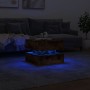 Couchtisch mit LED-Leuchten, geräucherte Eiche, 50 x 50 x 40 cm von vidaXL, Couchtisch - Ref: Foro24-839858, Preis: 77,51 €, ...