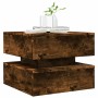 Coffee table with LED lights smoked oak 50x50x40 cm by vidaXL, Coffee table - Ref: Foro24-839858, Price: 77,51 €, Discount: %