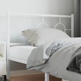 Cabecero de metal blanco 107 cm de vidaXL, Cabeceros y pies de cama - Ref: Foro24-376305, Precio: 36,99 €, Descuento: %