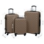 Brown ABS 3-piece hard suitcase set with wheels by vidaXL, Suitcases - Ref: Foro24-92418, Price: 155,05 €, Discount: %