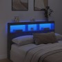 Bettkopfteil in Betongrau mit LED-Licht, 160 x 17 x 102 cm von vidaXL, Kopf- und Fußteile - Ref: Foro24-839206, Preis: 95,99 ...