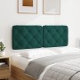 Dark green velvet padded bed headboard 120 cm by vidaXL, Headboards and footboards - Ref: Foro24-374723, Price: 58,16 €, Disc...