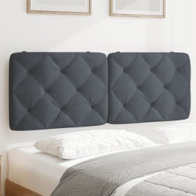 Dunkelgraues, samtgepolstertes Kopfteil 140 cm von vidaXL, Kopf- und Fußteile - Ref: Foro24-374728, Preis: 67,51 €, Rabatt: %