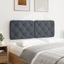 Dark gray velvet padded headboard 140 cm by vidaXL, Headboards and footboards - Ref: Foro24-374728, Price: 67,51 €, Discount: %