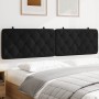 Cabecero de cama acolchado terciopelo negro 200 cm de vidaXL, Cabeceros y pies de cama - Ref: Foro24-374749, Precio: 89,99 €,...