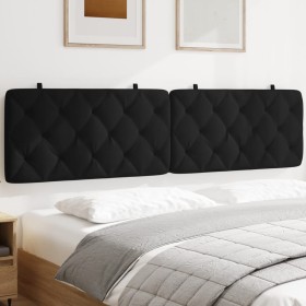 Black velvet padded headboard 200 cm by vidaXL, Headboards and footboards - Ref: Foro24-374749, Price: 89,99 €, Discount: %