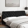 Black velvet padded headboard 200 cm by vidaXL, Headboards and footboards - Ref: Foro24-374749, Price: 89,62 €, Discount: %