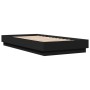 Estructura de cama madera de ingeniería negra 75x190 cm de vidaXL, Camas y somieres - Ref: Foro24-839638, Precio: 91,51 €, De...