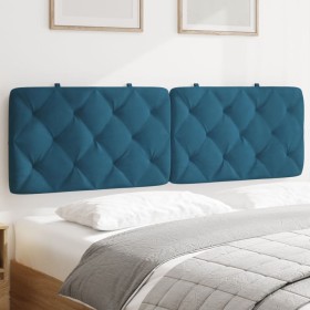 Blue velvet padded headboard 160 cm by vidaXL, Headboards and footboards - Ref: Foro24-374737, Price: 72,13 €, Discount: %