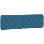 Blue velvet padded headboard 160 cm by vidaXL, Headboards and footboards - Ref: Foro24-374737, Price: 71,31 €, Discount: %