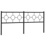 Black metal headboard 193 cm by vidaXL, Headboards and footboards - Ref: Foro24-376263, Price: 57,43 €, Discount: %