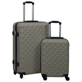 Set of rigid suitcases with wheels 2 pieces ABS anthracite gray by vidaXL, Suitcases - Ref: Foro24-92432, Price: 124,78 €, Di...