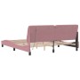 Estructura de cama con luces LED terciopelo rosa 180x200 cm de vidaXL, Camas y somieres - Ref: Foro24-3213872, Precio: 253,99...