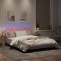 Estructura de cama con luces LED terciopelo rosa 160x200 cm de vidaXL, Camas y somieres - Ref: Foro24-3213866, Precio: 261,90...