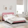 Estructura de cama con luces LED terciopelo rosa 160x200 cm de vidaXL, Camas y somieres - Ref: Foro24-3213866, Precio: 261,90...