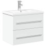 Mueble de baño con lavabo integrado blanco de vidaXL, Tocadores de baño - Ref: Foro24-3278764, Precio: 224,65 €, Descuento: %