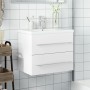 Mueble de baño con lavabo integrado blanco de vidaXL, Tocadores de baño - Ref: Foro24-3278764, Precio: 224,65 €, Descuento: %