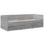 Sonoma gray engineered wood lounger with drawers 90x200 cm by vidaXL, Beds and slatted bases - Ref: Foro24-3280823, Price: 20...