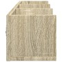 Sonoma oak engineered wood wall cabinet 75x18x16.5 cm by vidaXL, Shelves and shelves - Ref: Foro24-840433, Price: 25,69 €, Di...