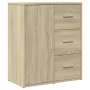 Aparador de madera de ingeniería roble Sonoma 60x31x70 cm de vidaXL, Aparadores - Ref: Foro24-840473, Precio: 78,01 €, Descue...