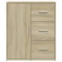 Aparador de madera de ingeniería roble Sonoma 60x31x70 cm de vidaXL, Aparadores - Ref: Foro24-840473, Precio: 78,01 €, Descue...