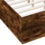 Smoked oak engineered wood bed frame 140x190cm by vidaXL, Beds and slatted bases - Ref: Foro24-3209734, Price: 141,85 €, Disc...