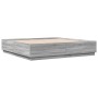 Estructura de cama madera de ingeniería gris Sonoma 180x200 cm de vidaXL, Camas y somieres - Ref: Foro24-3209686, Precio: 160...