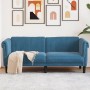 2 seater blue velvet sofa by vidaXL, Sofas - Ref: Foro24-372583, Price: 279,99 €, Discount: %