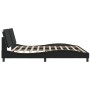 Estructura cama con luces LED cuero sintético negro 200x200 cm de vidaXL, Camas y somieres - Ref: Foro24-3214131, Precio: 216...