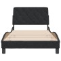 Bed frame with black velvet headboard 100x200 cm by vidaXL, Beds and slatted bases - Ref: Foro24-3207907, Price: 144,23 €, Di...