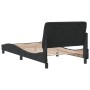 Estructura de cama con cabecero de terciopelo negro 100x200 cm de vidaXL, Camas y somieres - Ref: Foro24-3207907, Precio: 144...