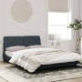 Dark gray velvet bed frame with headboard 140x190 cm by vidaXL, Beds and slatted bases - Ref: Foro24-3207918, Price: 191,54 €...