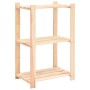 Shelving 3 levels 3 units solid pine wood 150 kg by vidaXL, Industrial shelving - Ref: Foro24-3051122, Price: 103,66 €, Disco...