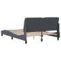 Estructura cama con cabecero terciopelo gris oscuro 140x200 cm de vidaXL, Camas y somieres - Ref: Foro24-3207924, Precio: 195...