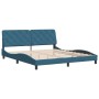 Estructura de cama con cabecero terciopelo azul 180x200 cm de vidaXL, Camas y somieres - Ref: Foro24-3207939, Precio: 246,34 ...