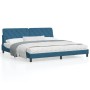 Estructura de cama con cabecero terciopelo azul 200x200 cm de vidaXL, Camas y somieres - Ref: Foro24-3207945, Precio: 237,41 ...