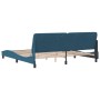 Estructura de cama con cabecero terciopelo azul 200x200 cm de vidaXL, Camas y somieres - Ref: Foro24-3207945, Precio: 237,41 ...