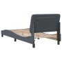 Estructura cama con luces LED terciopelo gris oscuro 90x190 cm de vidaXL, Camas y somieres - Ref: Foro24-3213826, Precio: 154...