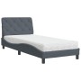 Bed with dark gray velvet mattress 80x200 cm by vidaXL, Beds and slatted bases - Ref: Foro24-3208623, Price: 263,99 €, Discou...