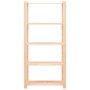 5-level shelf, 2 units, solid pine wood, 250 kg by vidaXL, Industrial shelving - Ref: Foro24-3051113, Price: 159,01 €, Discou...