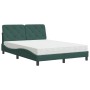 Bed with dark green velvet mattress 120x200 cm by vidaXL, Beds and slatted bases - Ref: Foro24-3208649, Price: 374,99 €, Disc...