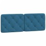 Bed with blue velvet mattress 140x190 cm by vidaXL, Beds and slatted bases - Ref: Foro24-3208656, Price: 372,23 €, Discount: %