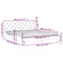 Cama con colchón terciopelo rosa 180x200 cm de vidaXL, Camas y somieres - Ref: Foro24-3208675, Precio: 479,62 €, Descuento: %