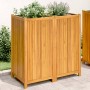 Planter with solid acacia wood lining 100x50x100 cm by vidaXL, Pots and planters - Ref: Foro24-366448, Price: 196,89 €, Disco...