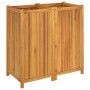 Planter with solid acacia wood lining 100x50x100 cm by vidaXL, Pots and planters - Ref: Foro24-366448, Price: 196,89 €, Disco...